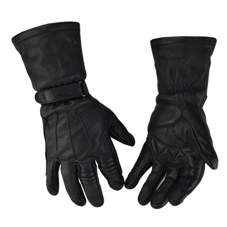 mens leather motorbike gloves