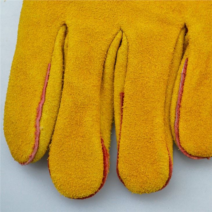 Abrasion Resistant Leather Argon Electrical Safety Work Welding Gloves