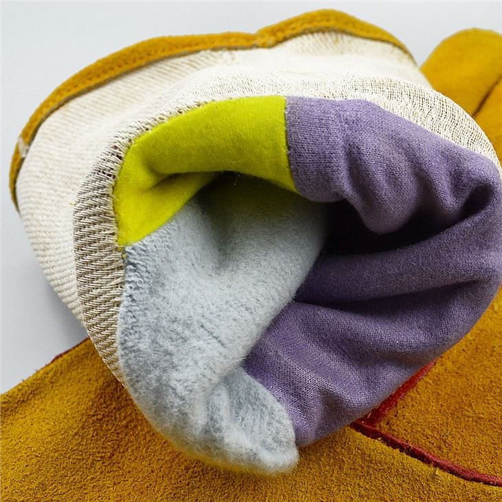 Abrasion Resistant Leather Argon Electrical Safety Work Welding Gloves