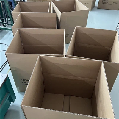 High-Quality Leather Work Gloves Being Packed With Care