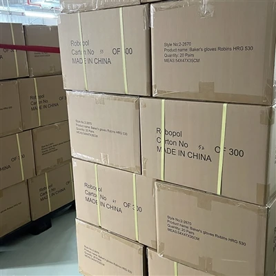 Premium Leather Work Gloves Packed And Ready For Shipment